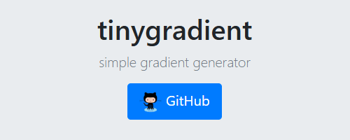 Cover for tinygradient